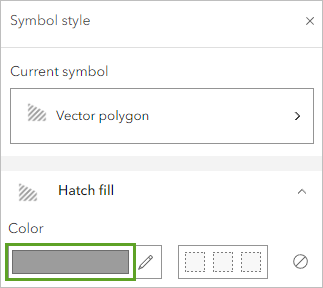 Edit Color under Hatch fill in the Symbol style window