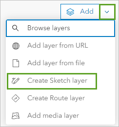 Create Sketch layer in the Add menu in the Layers pane