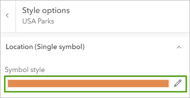 Symbol under Symbol style in the Style options pane