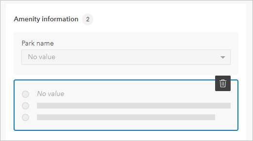 Radio buttons element added to the form.