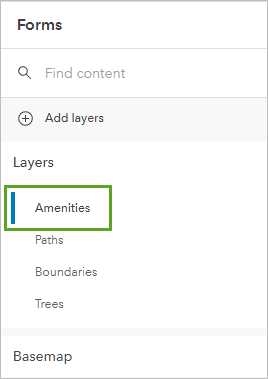 Layers list