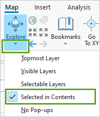 Selected in Contents option