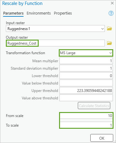 Rescale By Function parameters