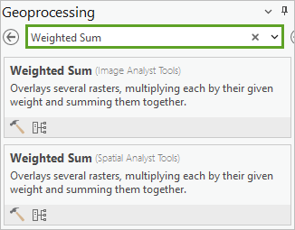 Weighted Sum search