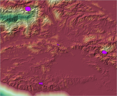 Distance_to_Roads overlayed over Hillshade