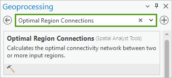 Optimal Region Connections search