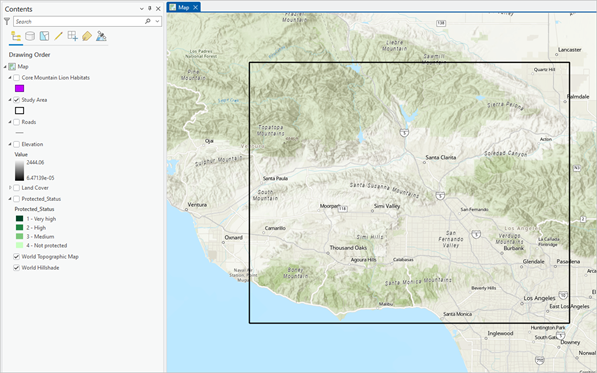 Location map of Santa Clara Valley and vicinity. Base map hillshade