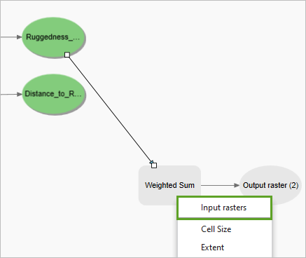 Input rasters option