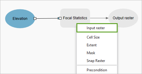 Input raster option