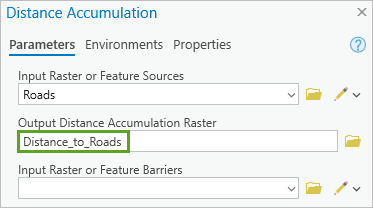 Distance Accumulation parameters