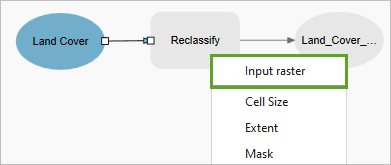 Input raster option