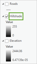 Hillshade layer renamed