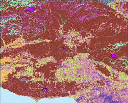 Land_Cover_Cost layer displayed in the map