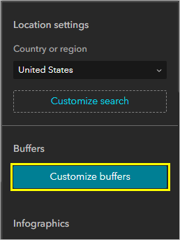 Customize buffers button