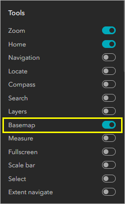 Basemap option