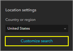 Customize search button