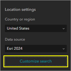 Customize search button