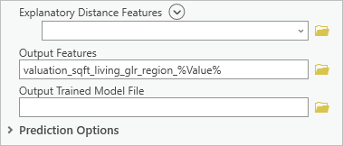 Output Features parameter