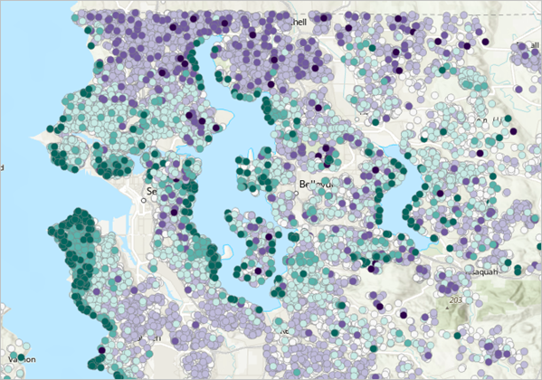 Multiple region GLR result map