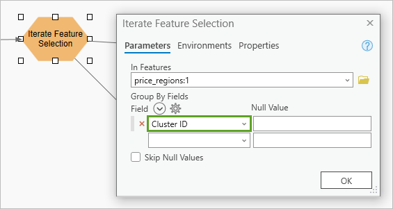 Group By Fields parameter set to Cluster ID