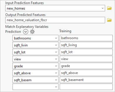Updated parameters in the Forest-based Classification and Regression tool