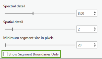 Show Segment Boundaries Only unchecked