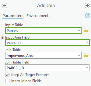 Add Join tool parameters