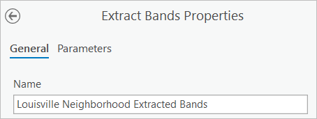 Name the extracted bands layer.