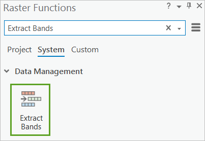 Extract Bands tool