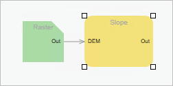 Output raster connected