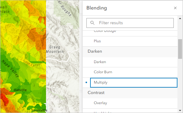 Multiply blending option