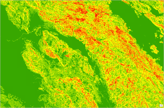 Slope map