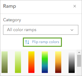 Flip ramp colors