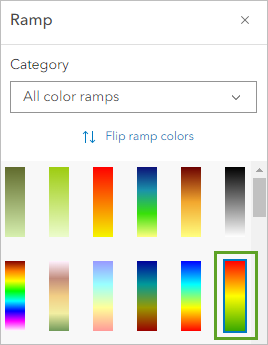 Slope color ramp
