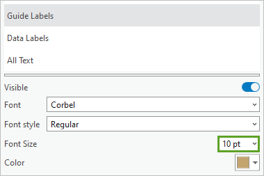 Guide Labels set to 10 pt.