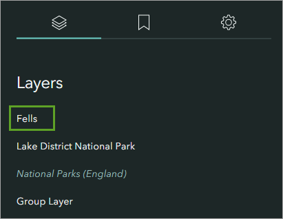 Layer renamed as Fells