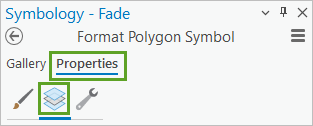 Properties and Layers tabs in the Symbology pane