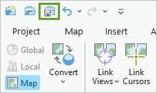 Save button on the Quick Access Toolbar
