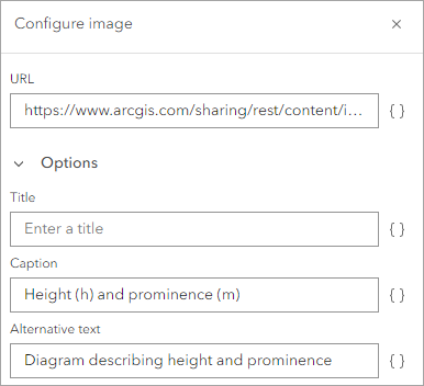 Configure image properties