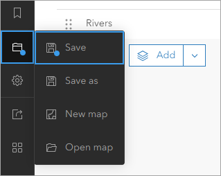 Save button on the Contents toolbar