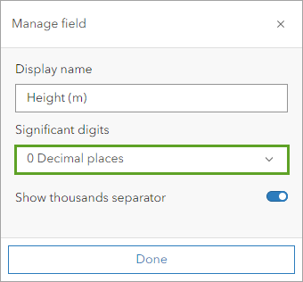 Significant digits set to 0 Decimal places