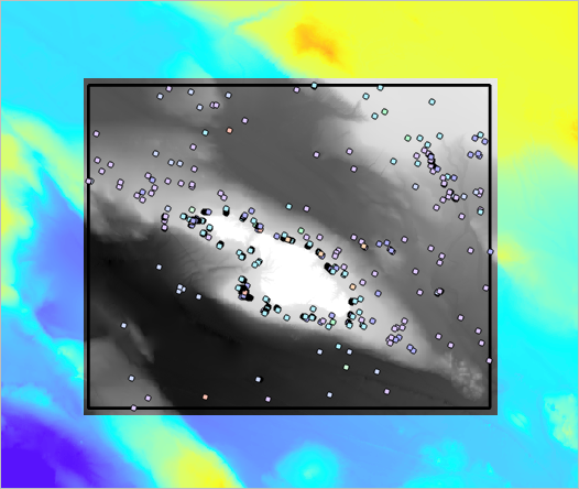 Bathymetry data limited to the AOI