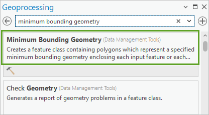 Minimum Bounding Geometry tool