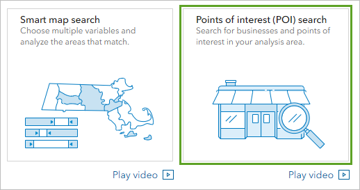 Points of interest (POI) search