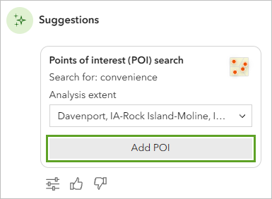 Add POI button