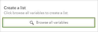 Browse all variables button