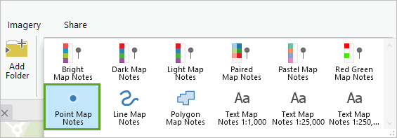 Point Map Notes option