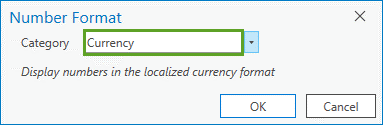 Currency option for Category parameter