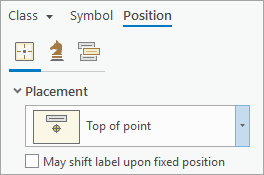 Placement parameter for labels