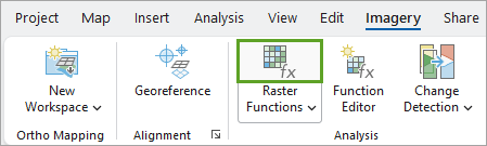 Raster Functions button